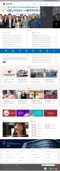 서울여자대학교 국문대표홈페이지 인증 화면