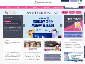 세종특별자치시선거관리위원회 인증 화면